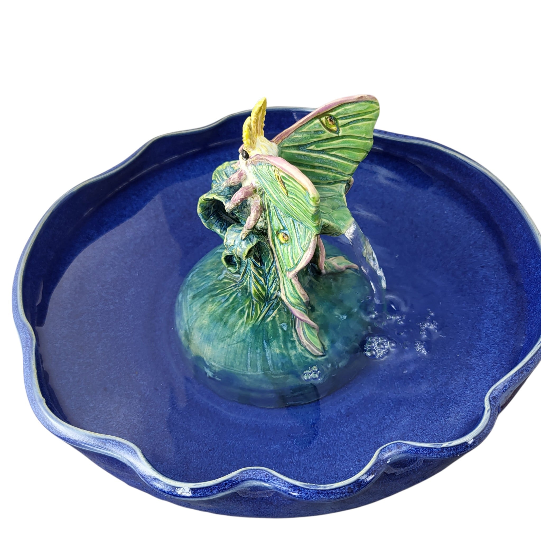 Luna Moth Enhanced Style Cat Drinking Fountain (12 Cup)