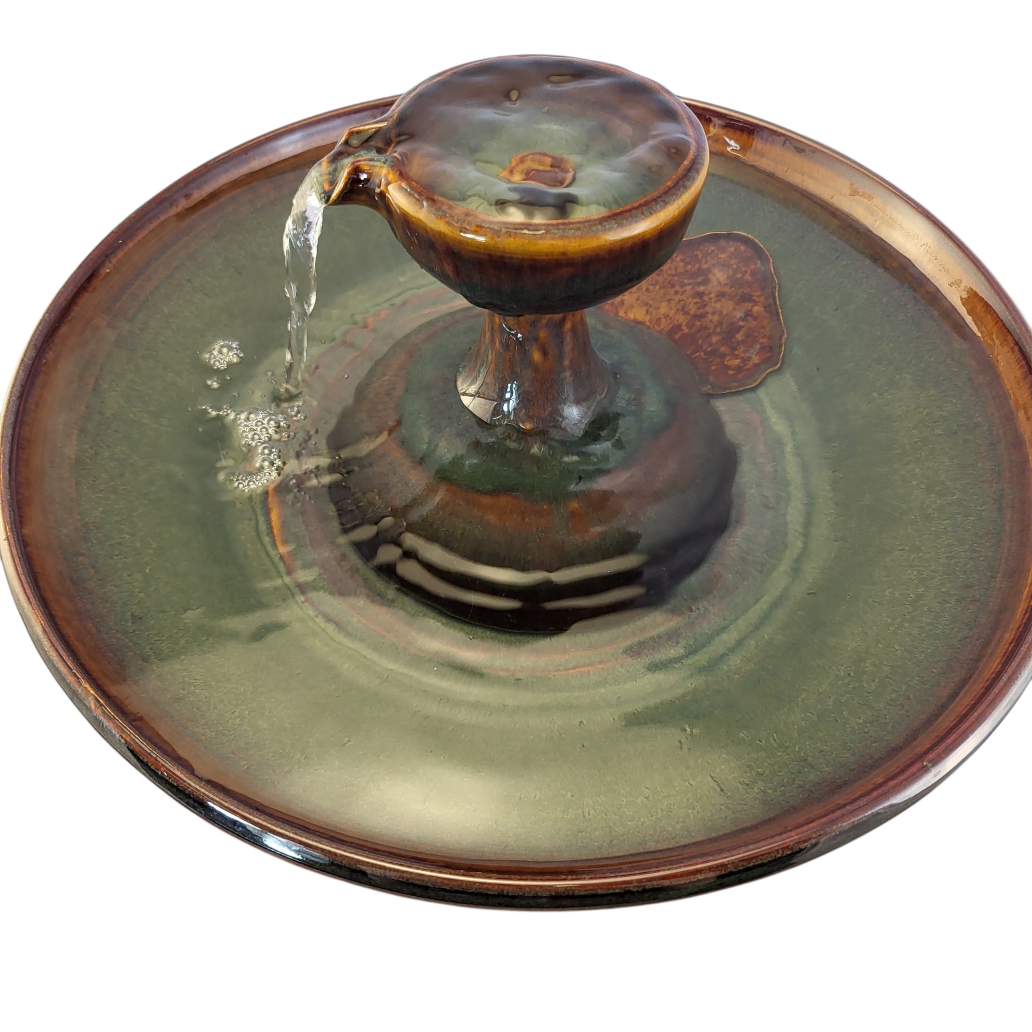 Midnight Piazza Ceramic Cat Water Fountain (11 Cups)
